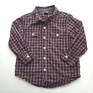 Baby Gap Plaid Button Up Shirt size 3